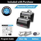 2X for 891LM Chamberlain Craftsman Liftmaster Garage Door Opener Remote Replacement, 1993 to Present Garage Clicker, Universal Garage Door Opener Remote