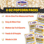 Great Northern Popcorn 8oz Popcorn Machine Popcorn Packets, 24 Case