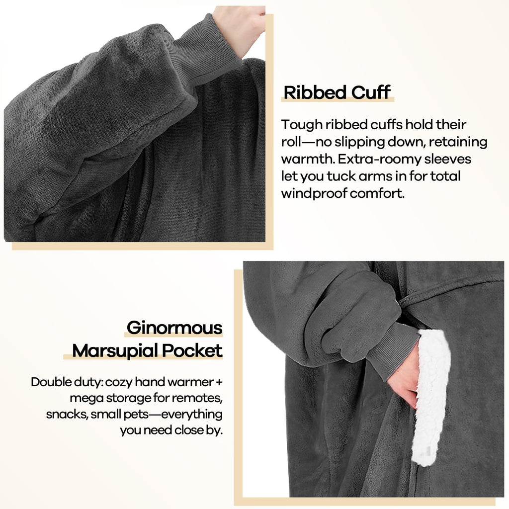 yescool Wearable Blanket Hoodie as Christmas Birthday Gifts for Women Mom