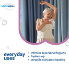 WaterWipes Adult Care Sensitive Body & Intimate Hygiene Wipes, 360 Wipes (12 Packs), Extra Large Textured, 99.9% Water-Based, For Everyday Personal Uses