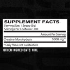 Jacked Factory Creatine Monohydrate Powder 1000g - 5g Daily Creatine Supplement for Men and Women, Vegan-Friendly, Third-Party Tested - 200 Servings, Unflavored