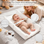 JVEOO Waterproof Baby Changing Pad Wipeable Diaper Changing Mat