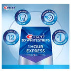 Crest 3D Whitestrips, 1 Hour Express, Teeth Whitening Strip Kit, 20 Strips (10 Count Pack)