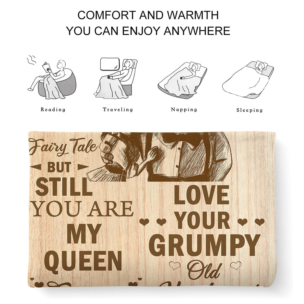 CENSIHER Gift for Wife from Husband, Anniversary Blanket Gifts for Women