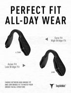 ToughAsNails 2 PCS Regular Fit Replacement Nose Pads for Oakley Radar Path/RadarLock Path/Radar EV Path/Radar EV Path XS Sunglasses Black&Gray
