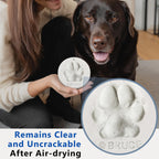 MYPAWLETS Dog Cat Pawprints Keepsake Kit,Make 3 Clay Paw Print Ornaments