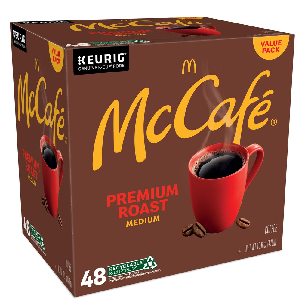 McCafé Premium Roast, Keurig Single Serve K-Cup Pods, Medium Roast Coffee Pods, 48 Count