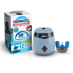 Thermacell E-ZoneGuard Patio Rechargeable Mosquito Repeller with 20-Foot Zone of Scientifically Proven Outdoor Protection; 5.5-Hr Battery; 12-Hr Refill; Bug Spray Alternative; DEET-Free; Blue