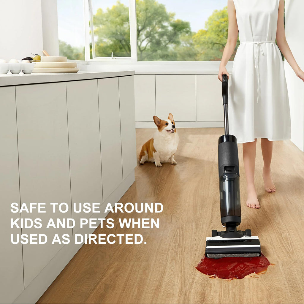 Floor Cleaner 1000ml Lavender Scent Compatible with Tineco Cleaning Solution, Residue & Streak Free, Suitable for All Robot Vacuum Cleaners and Wireless Wet Dry Dual-Use Vacuum Cleaners (Lavender)