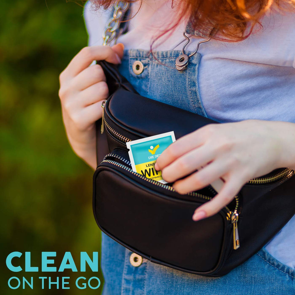 Care Check Lens Wipes, 300 Pre-Moistened Cleaning Wipes for Cameras, Laptops, Cell Phones, Eyeglasses, Other Screens and More