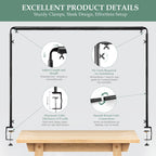 WellSign Over The Table Rod Stand with Clamps Adjustable Table Arch Frame