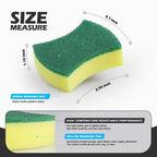 300 Pack Kitchen Cleaning Sponges, Eco Non-Scratch for Dish,Scrub Sponges.