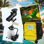 WiFi Above Ground Pool Timer Switch - Ortis Smart Pool Timer with Smart Life App Control, Dual Outlet, Realize Switch and Timing on Your Phone, for Swimming Pools Filters Pumps & Landscape Lights