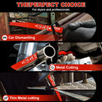 50 Pack 9 Inch 8/14TPI Reciprocating Saw Blades for Wood and Nail-Embedded Wood Demolition, Metal Cutting for 1/8-3/8 Medium Metals and PVC Pallets etc.- Compatible with Diablo Bi-Metal Blades
