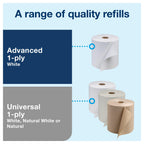 Tork Paper Hand Towel Roll Lever Dispenser Smoke H21, High-Capacity, 83TR