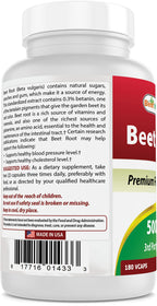 Best Naturals Beet Root Powder 500 mg 180 Capsules (180 Count (Pack of 2))