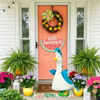 ARGOOFG Summer Porch Goose Outfits for Large 23" H Statue Decor, Shark Blue