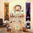 2 Pack 36in Posable Plastic Skeleton Halloween Decor - 3 ft Halloween Decor