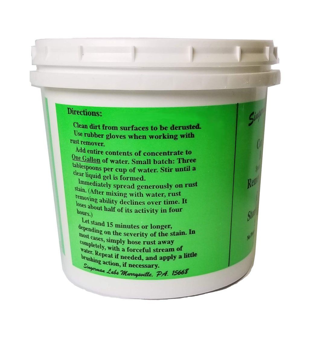 Singerman Laboratories Rust Remover for Concrete (Case of 8 Makes 8 gallons)