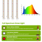 Kullsinss 8in Grow Lights Strips for Indoor Plants, 112 LEDs Plant Light