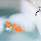 Genuine Fred Koi Toy Light Up Bath Goldfish, Floating Water Toy for Kids, Glows on Contact with Water, Fun and Safe Bath Time Toy, Orange