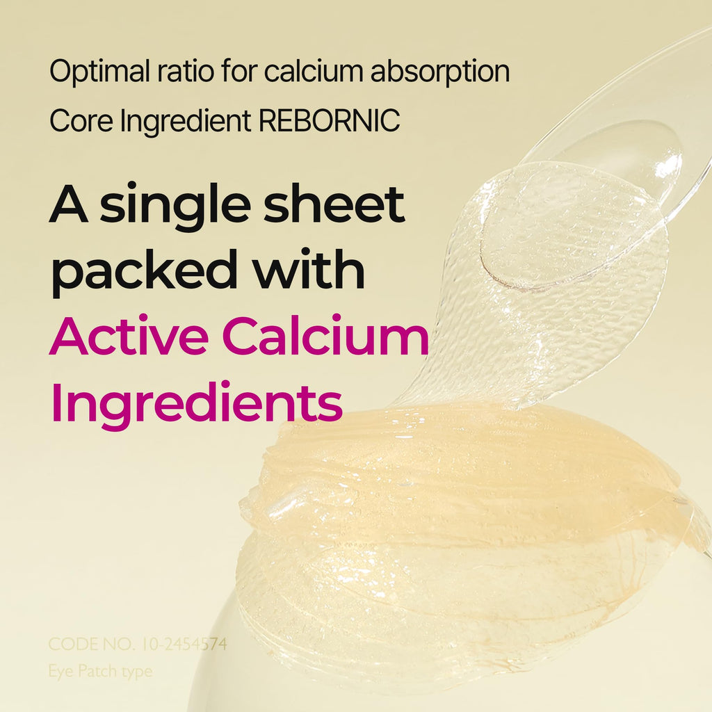 Dr.Melaxin Calcium Volume Eye Patches – Firming Hydrogel Under Eye Masks for Puffiness & Fine Lines, Deep Hydration, 60 Count