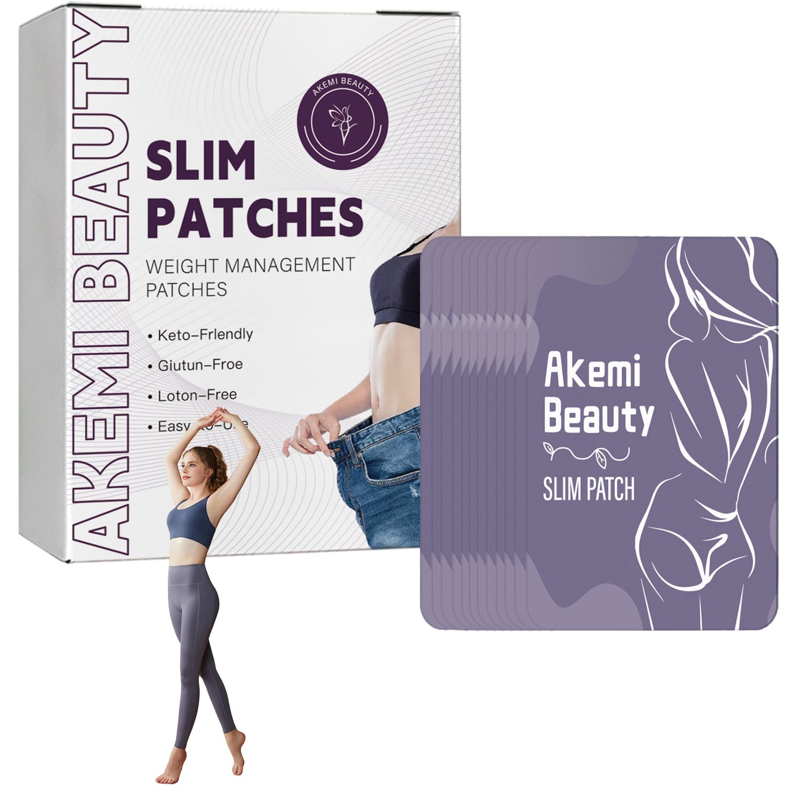 Akemi Beauty Akmi Slim Patch, 1box/30 Patches (1pcs, 1)