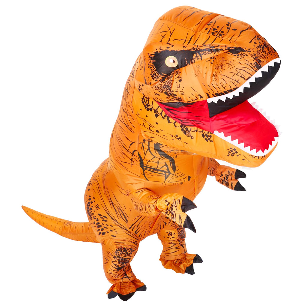 viwzon Inflatable T-Rex Costume, Adults Dinosaur Blow Up Suit for Halloween Cosplay Themed Parties, Dino Costume