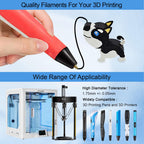 PCL Filament Strands for 3Doodler Start+ 3D Pen, Low Print Temperature Filament Only Fit for 3Doodler Start 3D Pen，PCL by MIKA3D (23 Colors)