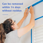 5 Rolls Painters Tape 1.5Inch Wide Blue Painters Tape for Wall Painting