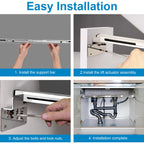 Tuykay Undermount Sink Mounting Support Brackets Kitchen- Adjustable Stainless Steel Sink Installation Parts Kit for Heavy Duty(900 lb Load-Bearing) Undermount Bathroom Sinks(28-39.4 inches,71-100cm)