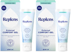 Replens External Comfort Gel for Vaginal Dryness, Fragrance Free Daily Comfort Gel, Hormone-Free, 1.5 oz (Pack of 2)