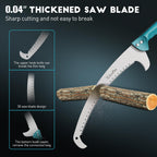 TelesPro Multi-Purpose Handheld Pruning Saw - 16-Inch Blade, Compatible with Standard US Acme Thread Poles (Pole Sold Separately), Ideal for Tree Trimming