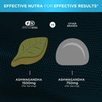 Effective Nutra Ashwagandha Gummies 1500mg – Extra Strength Stress & Sleep Support – 90-Day Supply, Just 2 Gummies Daily – Vegan, Non-GMO, Third-Party Tested – Made in USA (2-Pack)