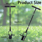 Bulb Planter Tool Long Handle,Soil Sampler Lawn Aerator with Soft Grip,Serrated Base Gardening Bulb Transplanter,Heavy Duty Sod Plugger for Digging Holes to Plant Daffodils,Tulips, Iris