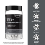 Anabolic Warfare Project Test, Support Muscle Mass & Strength*, Manage Hormone Health*, Support Sexual Health*, Made with Botanicals