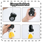 CAMDUCK Porch Goose Outfits Geese Race Car Driver Costume Clothing Racer Jumpsuit Clothes Lawn Goose Racing Suit with Tire Cap Flag Trophy Yard Goose Accessories for Garden Outdoor Decor