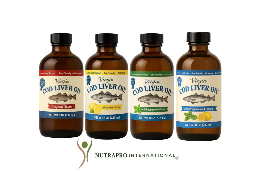 Virgin Cod Liver Oil - 8 Fl oz Natural, Wild Caught & Fresh Tasting, High in Vitamin D, Omega 3 DHA/EPA (Original Taste-Unflavored)