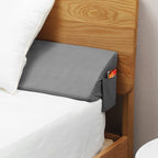 Vekkia Full Wedge Pillow Headboard/Bed Wedge Pillow for Headboard/Bed Gap Filler,Stop Loosing Your Pillows,Phone(Gray 54"x10"x6")