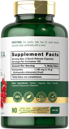 Carlyle Schisandra Supplement 1160 mg | 200 Capsules | Berry Fruit Extract | Non-GMO and Gluten Free