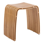 Bamboo Shower Bench, Non-Slip Shower Stool & 286 lbs, Waterproof Bathroom Stool Spa Bath Seat, Natural Bamboo Stool, Suitable for Multiple Settings: Bathroom, Bedroom, Dining room and Living room
