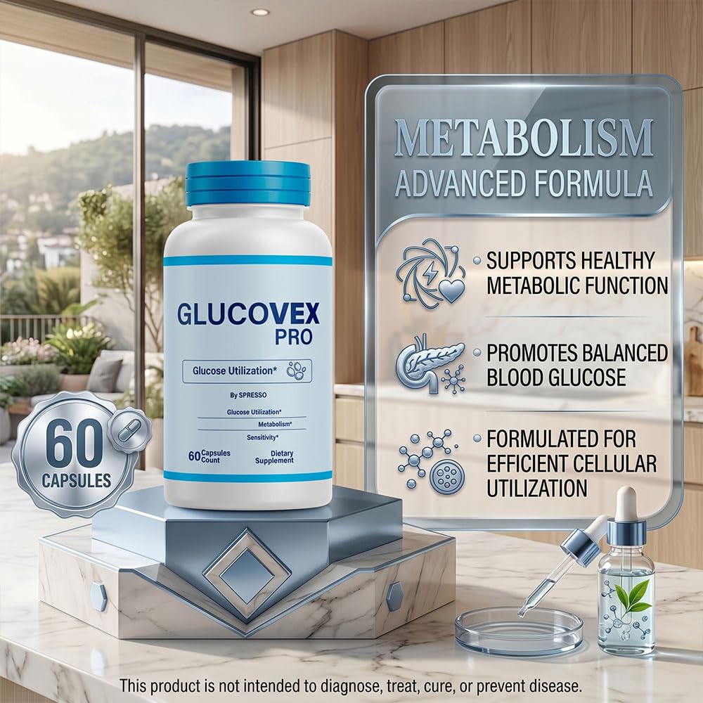 (1 Pack) Glucovex Capsules - Official Glucovex Supplement Pills with Premium Ingredients, Advanced Formula Support for Overall Health & Wellness Reviews (60 Capsules)