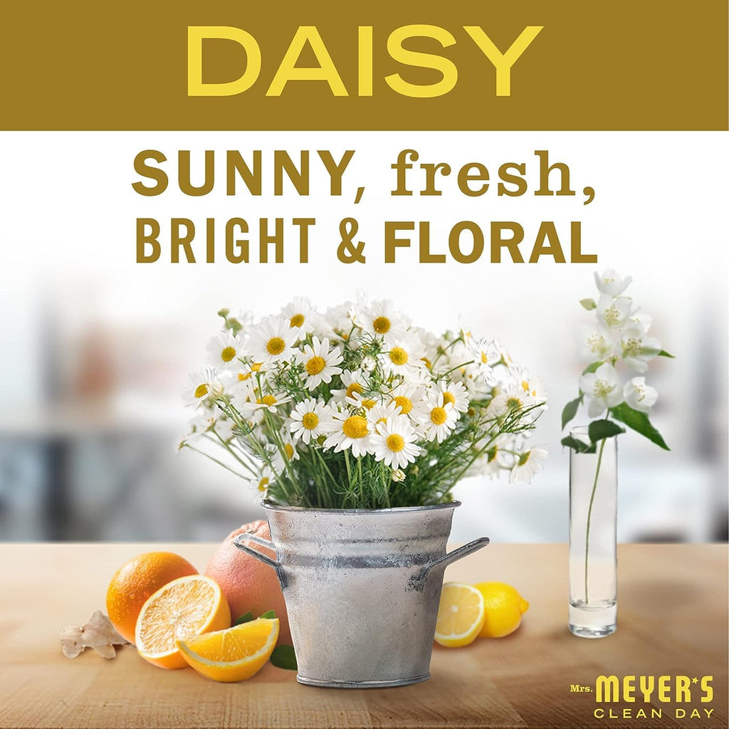 Mrs. MEYER'S Variety, 1 Room Freshener, 8 OZ, 1 Liquid Dish Soap, 16 OZ, 1 Liquid Hand Soap,12.5 OZ, 1 Multi-Surface Cleaner 16 OZ, 1 CT (Daisy)