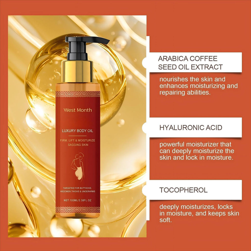 pewatul Body Firming Oil, Hydrating and Firming Skin for Women Full Body Use| Nourishes Skin,Reduces Fine Lines,Improves Elasticity (2, red)