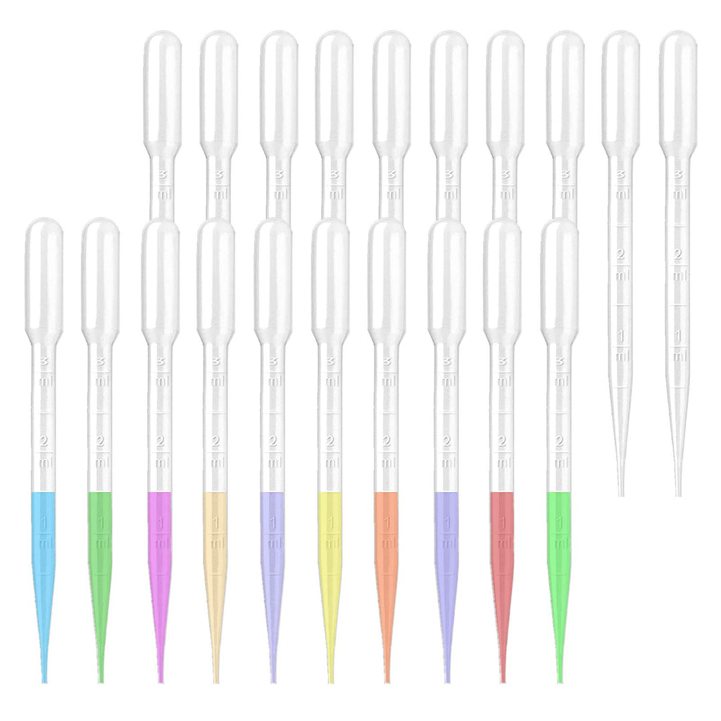moveland 25PCS 3ML Plastic Dropper Pipettes for Essential Oils, Home Use