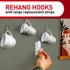 Command Indoor Medium Replacement Strips, 36 Strips