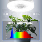 Barrina Orbgrow OG09 Puck Grow Light, 18W(2 x 9W), 5000K, 2 Packs, White