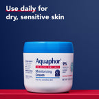 Aquaphor Moisturizing Face and Body Cream with Hyaluronic Acid, 16 OZ