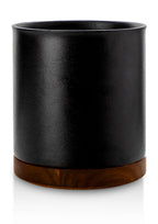 Ceramic Rotating Kitchen Utensil Holder for Countertop, 7.2'' Stone Black