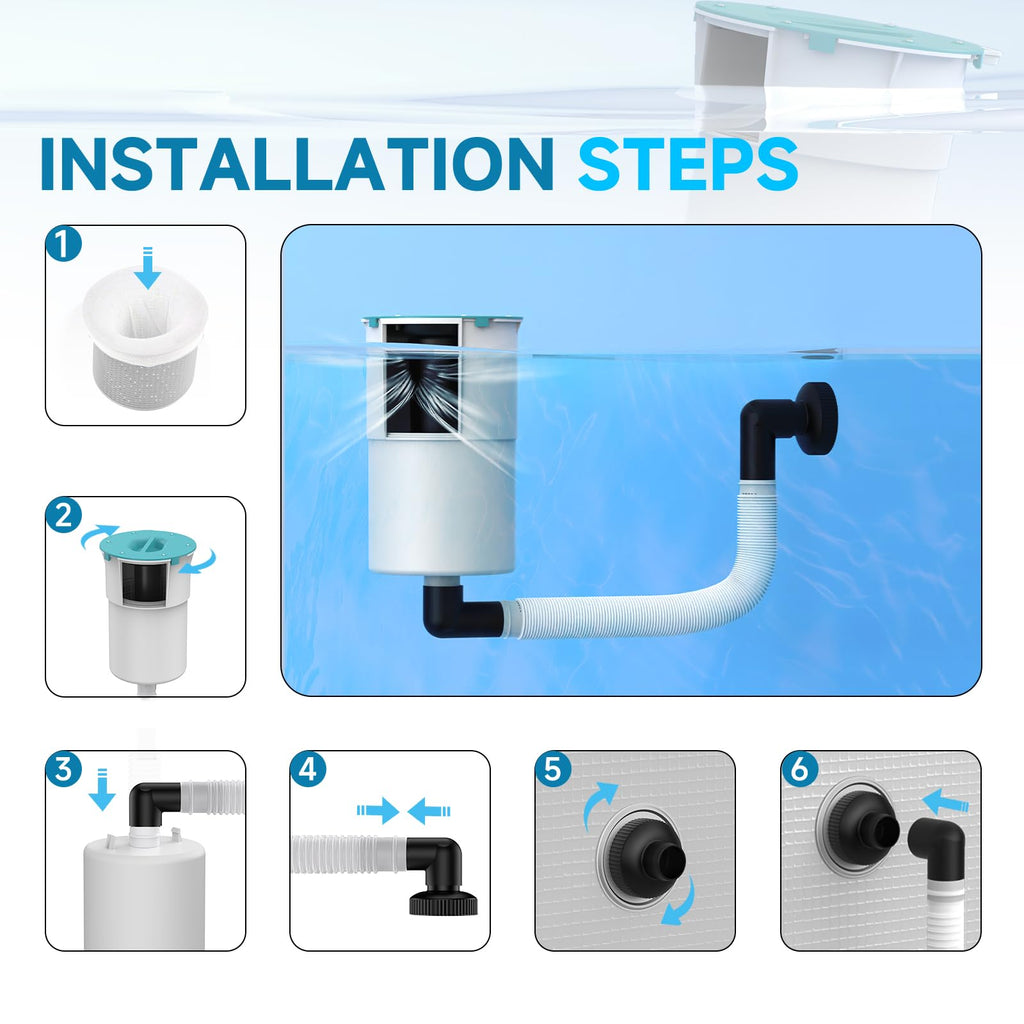 Valdorena Surface Float Skimmer Upgrade 2025 and 2026 Year (Turquoise)